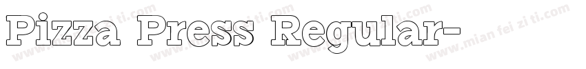 Pizza Press Regular字体转换